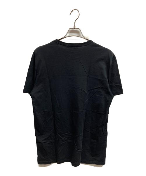 maison kitsune（メゾンキツネ）MAISON KITSUNE (メゾンキツネ) クルーネックtシャツ ブラック サイズ:Lの古着・服飾アイテム