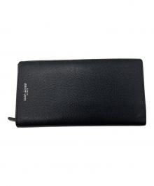 Saint Laurent Paris（サンローランパリ）の古着「クラシック レザー コンチネンタル ロングウォレット」｜ブラック