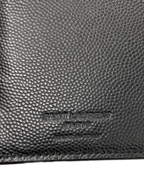 Saint Laurent Paris（サンローランパリ）Saint Laurent Paris (サンローランパリ) クラシック レザー コンチネンタル ロングウォレット ブラックの古着・服飾アイテム