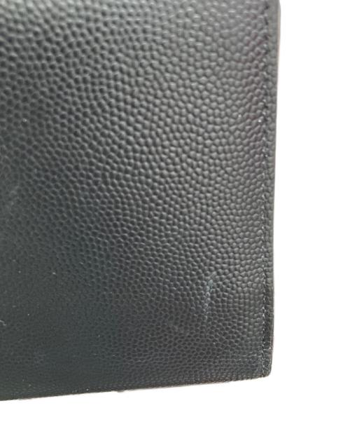 Saint Laurent Paris（サンローランパリ）Saint Laurent Paris (サンローランパリ) クラシック レザー コンチネンタル ロングウォレット ブラックの古着・服飾アイテム