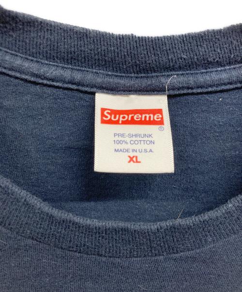 SUPREME（シュプリーム）Supreme (シュプリーム) classic logo  tee ネイビー サイズ:XLの古着・服飾アイテム