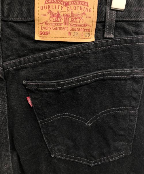 LEVI'S（リーバイス）LEVI'S (リーバイス) 505ブラック後染めデニムパンツ ブラック サイズ: 32×39の古着・服飾アイテム