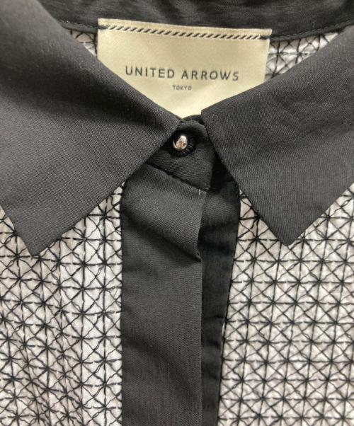 UNITED ARROWS（ユナイテッドアローズ）UNITED ARROWS (ユナイテッドアローズ) エンブロイダリー ショートスリーブ ブラウス ホワイト サイズ:FREEの古着・服飾アイテム