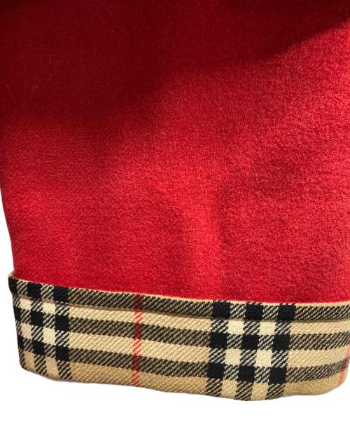 Burberry's（バーバリーズ）Burberry's (バーバリーズ) カシミヤ混ダッフルコート レッド サイズ:Mの古着・服飾アイテム
