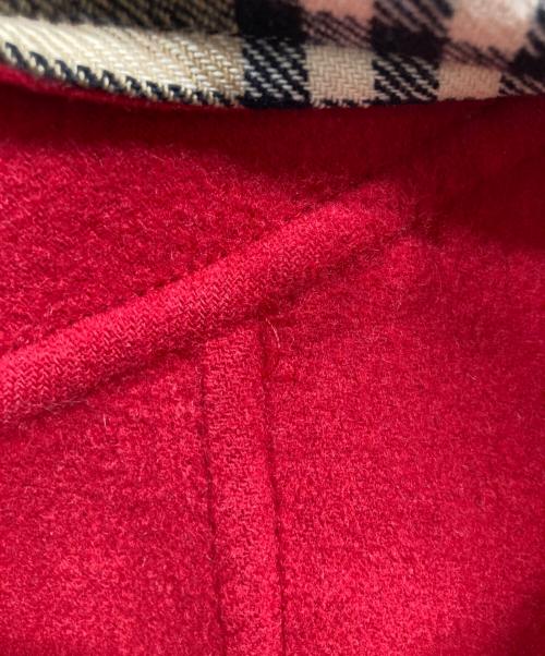Burberry's（バーバリーズ）Burberry's (バーバリーズ) カシミヤ混ダッフルコート レッド サイズ:Mの古着・服飾アイテム
