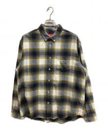 SUPREME（シュプリーム）の古着「brushed plaid flannel shirt」｜ブルー