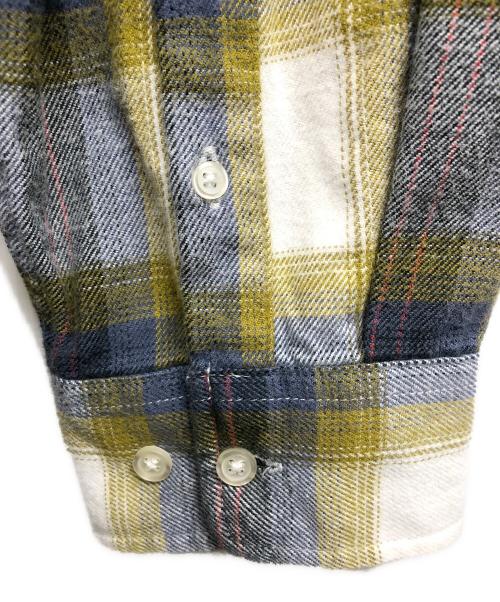 SUPREME（シュプリーム）SUPREME (シュプリーム) brushed plaid flannel shirt ブルー サイズ:Lの古着・服飾アイテム