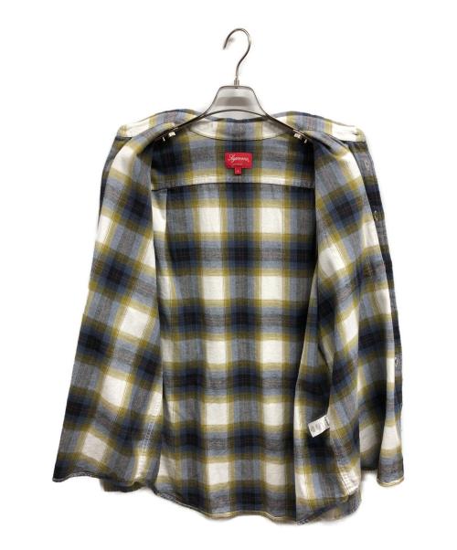 SUPREME（シュプリーム）SUPREME (シュプリーム) brushed plaid flannel shirt ブルー サイズ:Lの古着・服飾アイテム
