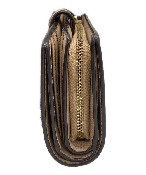 MICHAEL KORS（マイケルコース）MICHAEL KORS (マイケルコース) 2つ折り財布 ベージュの古着・服飾アイテム