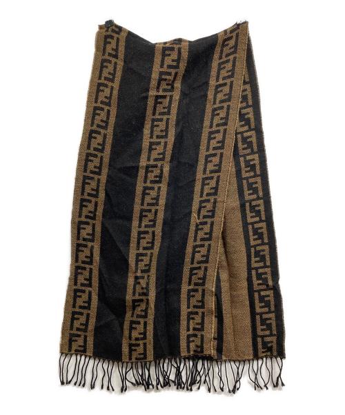 FENDI（フェンディ）FENDI (フェンディ) ズッカ柄マフラー ベージュの古着・服飾アイテム