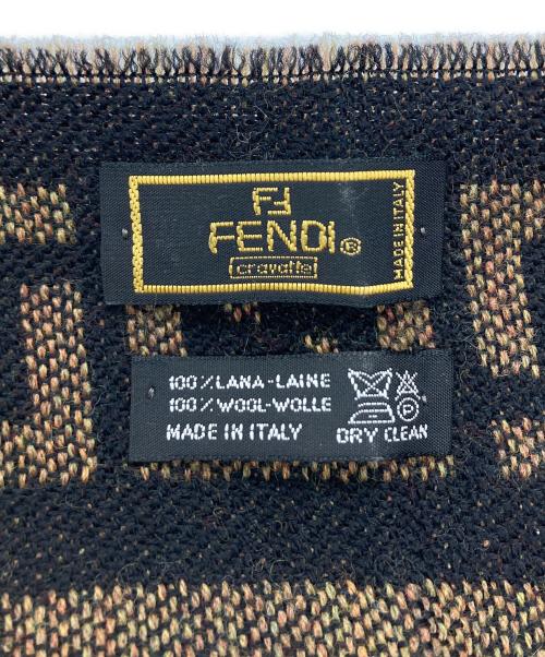 FENDI（フェンディ）FENDI (フェンディ) ズッカ柄マフラー ベージュの古着・服飾アイテム
