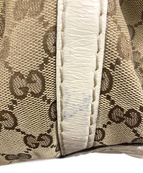 GUCCI（グッチ）GUCCI (グッチ) ハンドバッグ ベージュ×ホワイトの古着・服飾アイテム