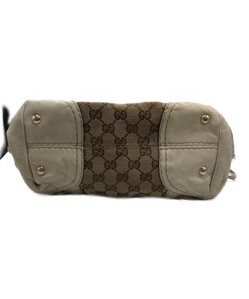 GUCCI（グッチ）GUCCI (グッチ) ハンドバッグ ベージュ×ホワイトの古着・服飾アイテム