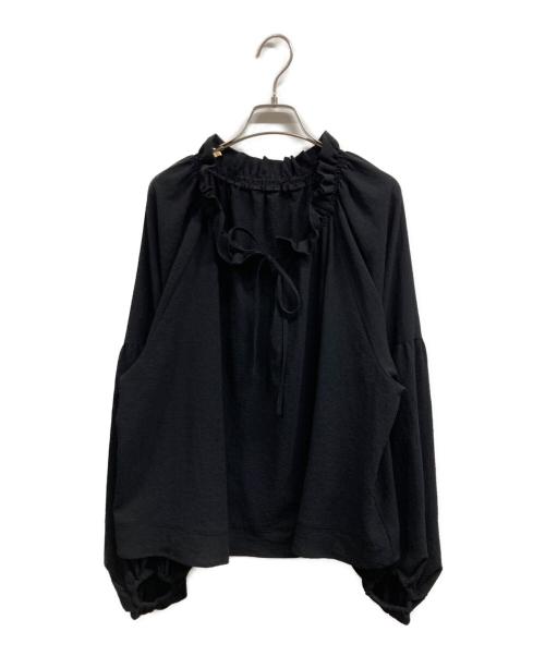 Plage（プラージュ）Plage (プラージュ) lip gather ブラウス ブラック サイズ:38の古着・服飾アイテム