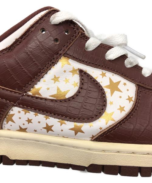 NIKE（ナイキ）NIKE (ナイキ) SUPREME (シュプリーム) ローカットスニーカー ブラウン サイズ:US8.5の古着・服飾アイテム