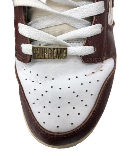 NIKE（ナイキ）NIKE (ナイキ) SUPREME (シュプリーム) ローカットスニーカー ブラウン サイズ:US8.5の古着・服飾アイテム
