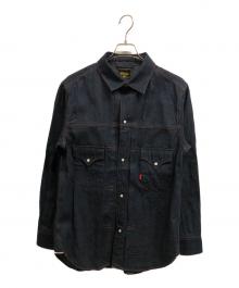 Geruga（ゲルガ）の古着「デニムシャツ」｜ネイビー