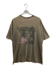 stussy（ステューシー）の古着「00ｓプリントTシャツ/stussyTシャツ」｜オリーブ