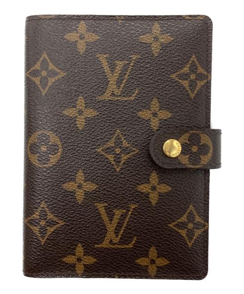 LOUIS VUITTON（ルイ ヴィトン）LOUIS VUITTON (ルイ ヴィトン) 草間彌生 (クサマヤヨイ) アジェンダPM モノグラム インフィニティードット 手帳 ブラウンの古着・服飾アイテム