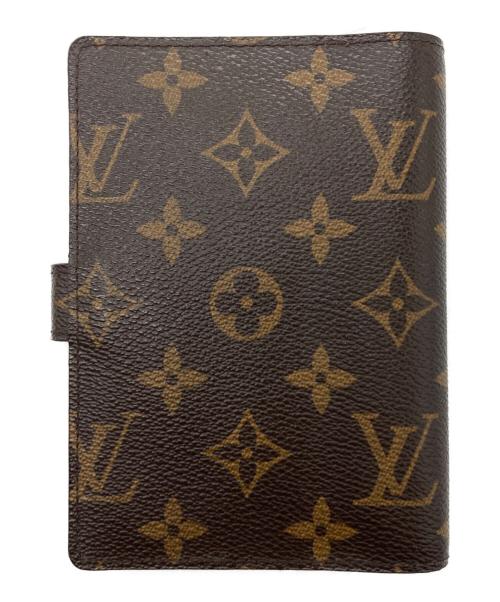 LOUIS VUITTON（ルイ ヴィトン）LOUIS VUITTON (ルイ ヴィトン) 草間彌生 (クサマヤヨイ) アジェンダPM モノグラム インフィニティードット 手帳 ブラウンの古着・服飾アイテム