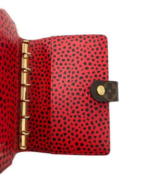 LOUIS VUITTON（ルイ ヴィトン）LOUIS VUITTON (ルイ ヴィトン) 草間彌生 (クサマヤヨイ) アジェンダPM モノグラム インフィニティードット 手帳 ブラウンの古着・服飾アイテム