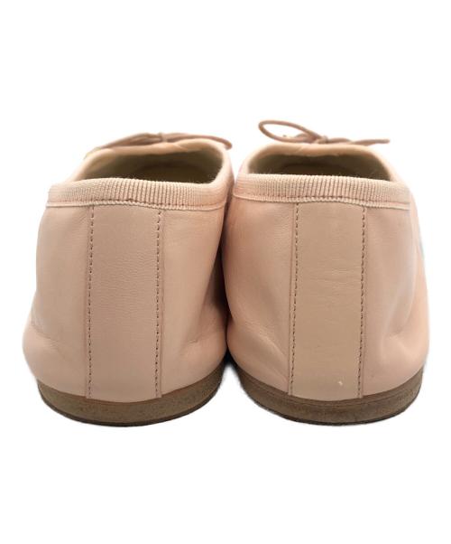 CELINE（セリーヌ）CELINE (セリーヌ) モナコ ラムスキン バレリーナシューズ ピンク サイズ:38の古着・服飾アイテム