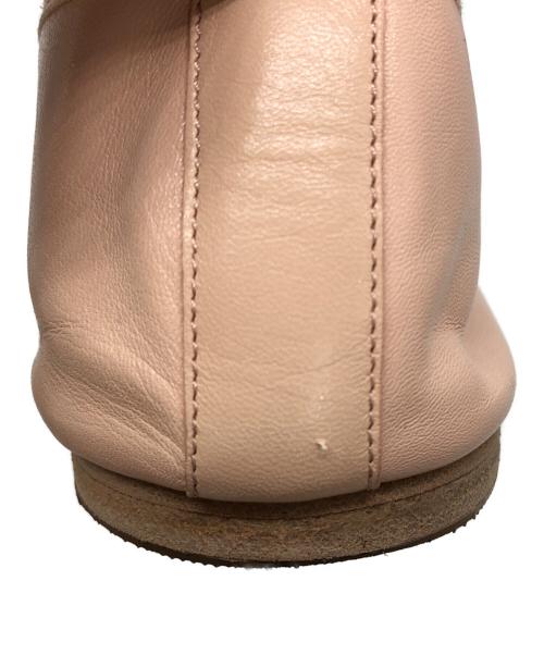 CELINE（セリーヌ）CELINE (セリーヌ) モナコ ラムスキン バレリーナシューズ ピンク サイズ:38の古着・服飾アイテム