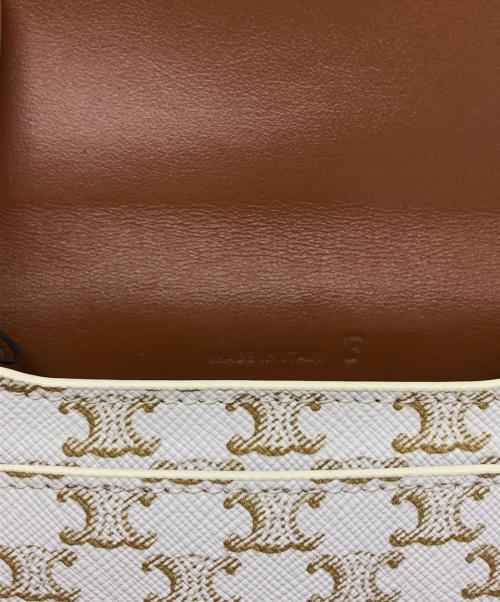 CELINE（セリーヌ）CELINE (セリーヌ) トリオンフ フォンポーチ ブラウンの古着・服飾アイテム