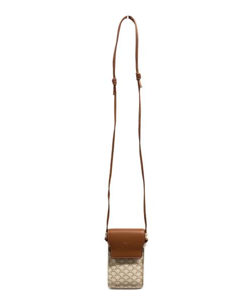 CELINE（セリーヌ）CELINE (セリーヌ) トリオンフ フォンポーチ ブラウンの古着・服飾アイテム