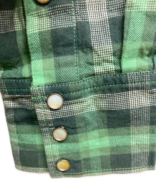 Ranchcraft（ランチクラフト）Ranchcraft (ランチクラフト) ウエスタンシャツ グリーン サイズ:Lの古着・服飾アイテム