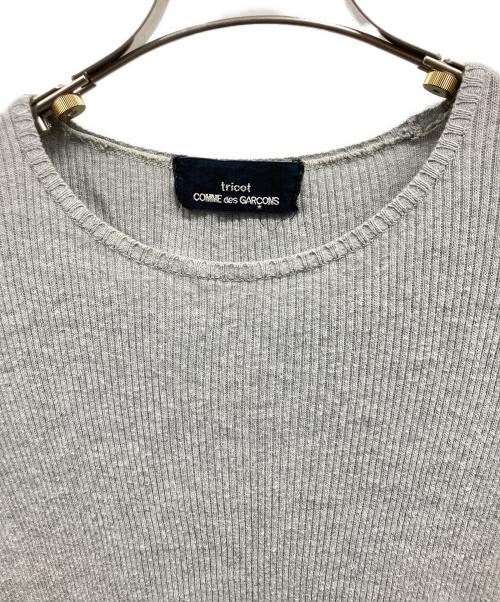 tricot COMME des GARCONS（トリココムデギャルソン）tricot COMME des GARCONS (トリココムデギャルソン) 半袖ニット グレー サイズ:FREEの古着・服飾アイテム