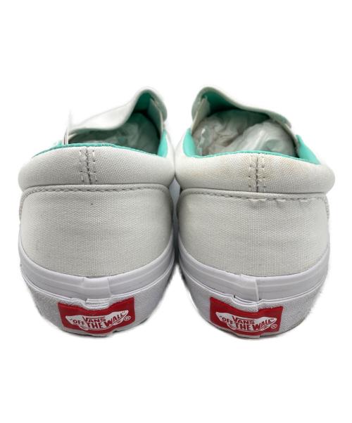 VANS（ヴァンズ）VANS (ヴァンズ) GREENROOM FESTIVAL 別注SLIP ON ホワイト×グリーン サイズ:26の古着・服飾アイテム