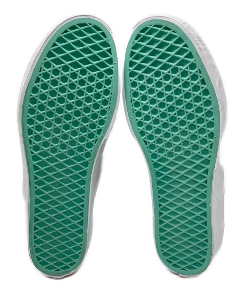 VANS（ヴァンズ）VANS (ヴァンズ) GREENROOM FESTIVAL 別注SLIP ON ホワイト×グリーン サイズ:26の古着・服飾アイテム