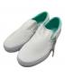 VANS（ヴァンズ）の古着「別注SLIP ON」｜ホワイト×グリーン