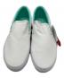 VANS (ヴァンズ) GREENROOM FESTIVAL 別注SLIP ON ホワイト×グリーン サイズ:26：6000円