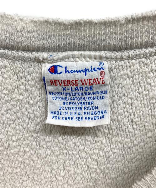 Champion REVERSE WEAVE（チャンピオン リバース ウィーブ）Champion REVERSE WEAVE (チャンピオン リバース ウィーブ) 90’s カレッジロゴスウェット グレー サイズ:XLの古着・服飾アイテム