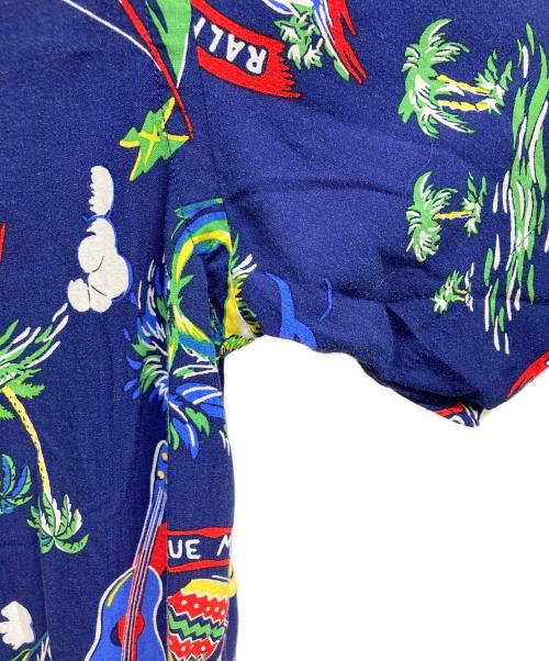 POLO RALPH LAUREN（ポロ・ラルフローレン）POLO RALPH LAUREN (ポロ・ラルフローレン) アロハシャツ ネイビー サイズ:Mの古着・服飾アイテム