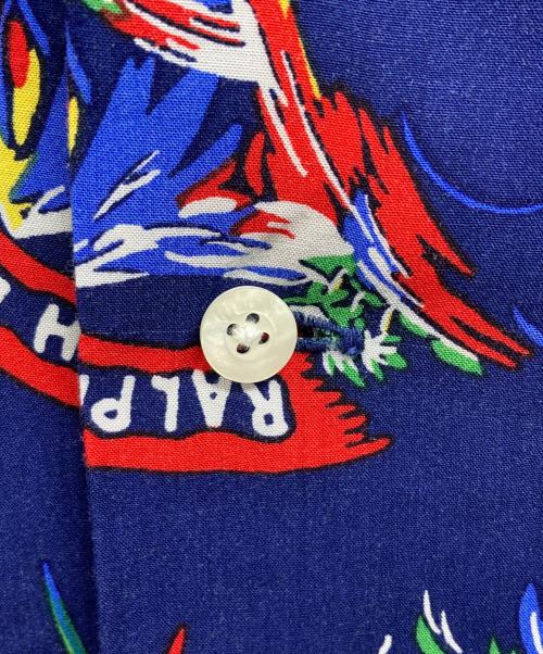 POLO RALPH LAUREN（ポロ・ラルフローレン）POLO RALPH LAUREN (ポロ・ラルフローレン) アロハシャツ ネイビー サイズ:Mの古着・服飾アイテム