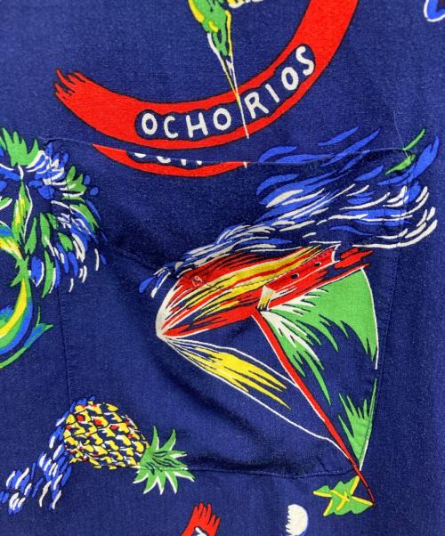 POLO RALPH LAUREN（ポロ・ラルフローレン）POLO RALPH LAUREN (ポロ・ラルフローレン) アロハシャツ ネイビー サイズ:Mの古着・服飾アイテム