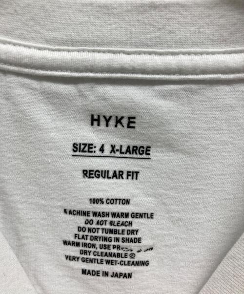 HYKE（ハイク）HYKE (ハイク) SHORT-SLV TEE ホワイト サイズ:XLの古着・服飾アイテム
