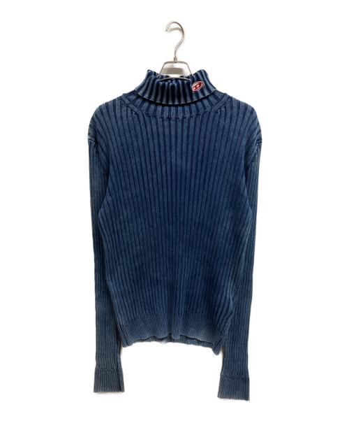 DIESEL（ディーゼル）DIESEL (ディーゼル) タートルネック リブニット ネイビー サイズ:XLの古着・服飾アイテム