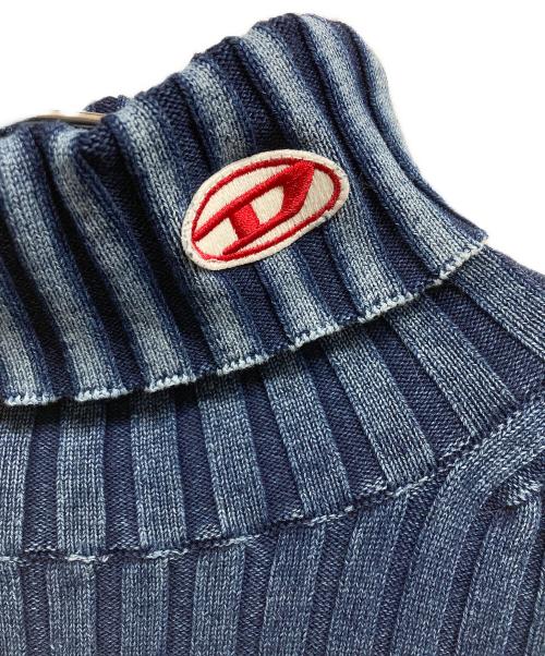 DIESEL（ディーゼル）DIESEL (ディーゼル) タートルネック リブニット ネイビー サイズ:XLの古着・服飾アイテム