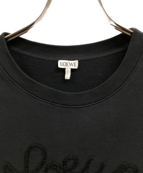 LOEWE（ロエベ）LOEWE (ロエベ) ロゴ刺繍スウェット ブラック サイズ:Mの古着・服飾アイテム