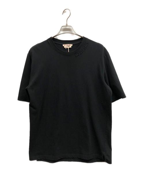 MARNI（マルニ）MARNI (マルニ) ネックロゴT-SHIRT ブラック サイズ:48の古着・服飾アイテム