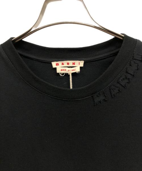 MARNI（マルニ）MARNI (マルニ) ネックロゴT-SHIRT ブラック サイズ:48の古着・服飾アイテム