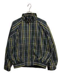 MARNI（マルニ）の古着「ポリエステルチェックスウィングトップブルゾン」｜グリーン