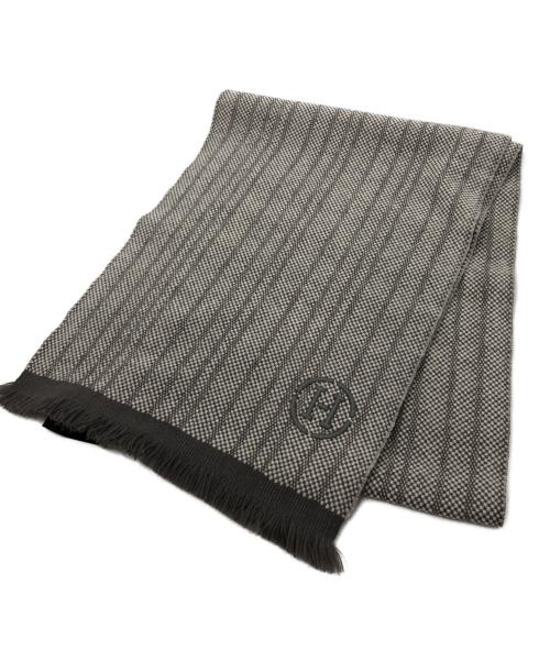 HERMES（エルメス）HERMES (エルメス) カシミヤマフラー/エルメスマフラー グレーの古着・服飾アイテム