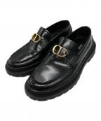 Diorディオール）の古着「CDアイコンローファー/DIORローファー」｜ブラック