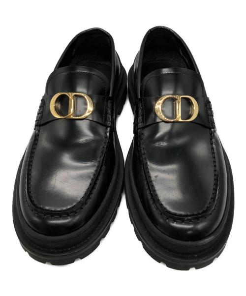 Dior（ディオール）DIOR (ディオール) CDアイコンローファー/DIORローファー ブラック サイズ:42の古着・服飾アイテム