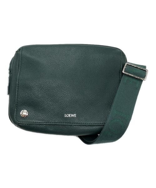 LOEWE（ロエベ）LOEWE (ロエベ) ペブルメッセンジャーバック/LOEWEバッグ グリーンの古着・服飾アイテム
